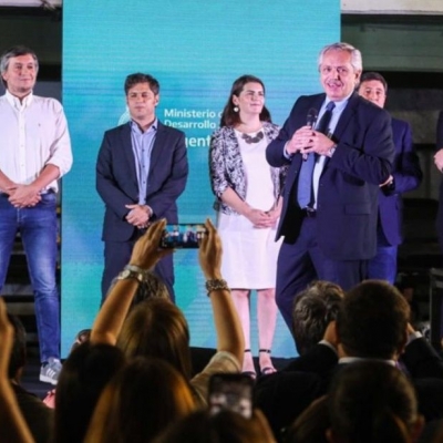 Alberto Fernández participó del lanzamiento del programa nacional Argentina Unida por Educación y Trabajo