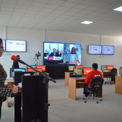 El gobernador Ricardo Quintela inauguró el nuevo centro 911