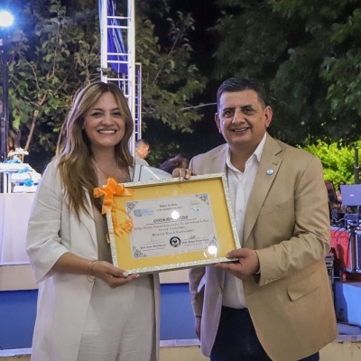 Tere Madera acompañó a familias del departamento General San Martín en su aniversario